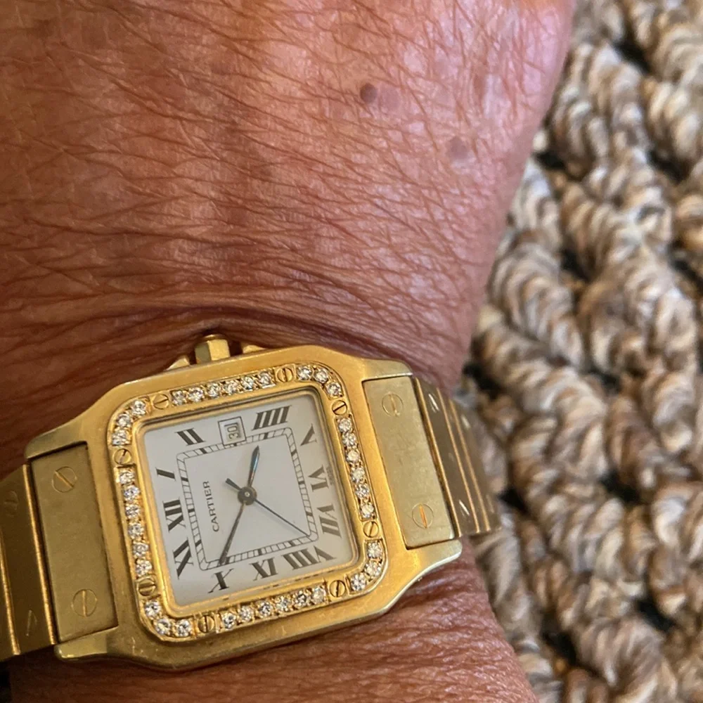 Genuine 18k Gold & Diamond Cartier Time Piece - Picture 2 of 9